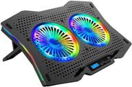 aicheson full rgb lights laptop cooling cooler pad with dual turbine fans for 15.6-17.3 inch gaming notebooks: ultimate cooling solution logo
