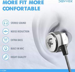 img 2 attached to 🎧 DEIVVOX D0218 Wired Earbuds with Microphone - In-Ear Headphones with Volume Control Mic - Balanced Sound and Enhanced Bass - Noise-Isolating Earphones - Headset for Cell Phones (Samsung, Sony, LG) - 3.5 mm Jack