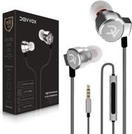 🎧 deivvox d0218 wired earbuds with microphone - in-ear headphones with volume control mic - balanced sound and enhanced bass - noise-isolating earphones - headset for cell phones (samsung, sony, lg) - 3.5 mm jack logo