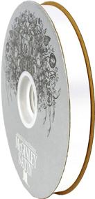 img 3 attached to 🎀 McGinley Mills 9/16inch White Acetate Satin Ribbon - 100 Yard Spool