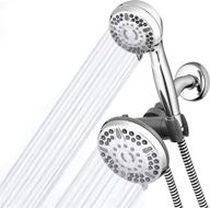 💦 waterpik powerpulse high pressure shower head handheld spray, 2-in-1 dual system with 5-foot hose, therapeutic massage, chrome - 2.5 gpm xet-633-643 logo