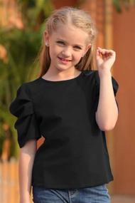 img 1 attached to GORLYA Girls' Clothing: T-Shirt Pullover Keyhole GOR1036 - Tops, Tees & Blouses