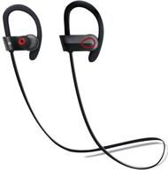 🎧 top-rated bes t-1 pulsar bluetooth headphones: sweatproof, wireless earbuds ipx7 certified, hd v4.1, noise cancellation, mic & case included logo
