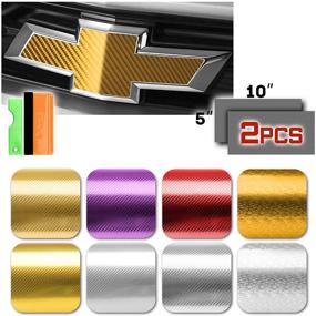 img 4 attached to EZAUTOWRAP Emblem Bowtie Sticker Overlay Exterior Accessories