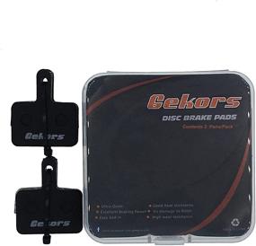 img 2 attached to 🔷 Gekors Semi-Metallic Bike Disc Brake Pads for Shimano/Tektro/TRP, 2 Pairs, Black