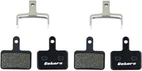 img 4 attached to 🔷 Gekors Semi-Metallic Bike Disc Brake Pads for Shimano/Tektro/TRP, 2 Pairs, Black