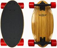 🛹 lightweight and portable mini cruiser wood longboard style skateboard in green - perfect for beginners to experts логотип