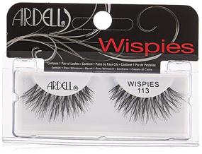 img 2 attached to 💫 Ardell Fashion Lashes Pair - Black 113: Pack of 4 - Optimize Your Glamour Quotient!