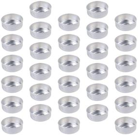 img 4 attached to EXCEART 200pcs Aluminium Tea Light Empty Case 🕯️ Containers: Perfect for DIY Tealight Candles Making & Storage