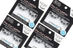 img 4 attached to 👁️ Ardell Pre-Cut False Lashes Demi Wispies Bundle: Includes 4 Packs & Free DUO Adhesive