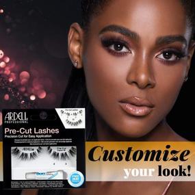 img 3 attached to 👁️ Ardell Pre-Cut False Lashes Demi Wispies Bundle: Includes 4 Packs & Free DUO Adhesive