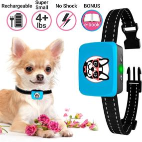 img 3 attached to 🐶 Rechargeable Anti Barking Collar for Small Dogs - Humane & Waterproof Stop Barking Device - Dog Training Collar - Safe Pet Bark Control