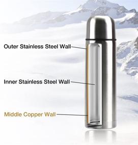 img 3 attached to ☕ Top-Rated BPA-Free Stainless Steel Coffee Thermos with New Triple Wall Insulation, Extended Heat and Cold Retention, Ideal for Biking, Backpacking, Camping, Office, or On-the-Go (17 OZ/500ML)