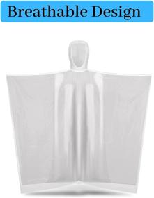 img 1 attached to Disposable Ponchos Adults Transparent Waterproof Transparent