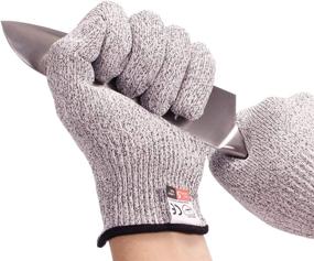 img 3 attached to Fuaisi Cut Resistant Gloves 3 1 3 5Inch