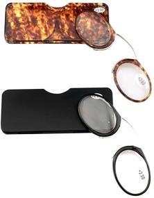 img 3 attached to 👓 SOOLALA Reading Glasses: Sleek Thin Steel Frame & Portable Case for Everyday Use