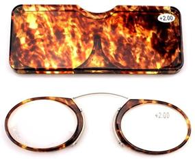 img 1 attached to 👓 SOOLALA Reading Glasses: Sleek Thin Steel Frame & Portable Case for Everyday Use