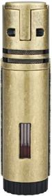img 3 attached to 🔥 Torch Lighters Double Jet Butane Torch Cigar Lighters with Punch Windproof - Gold (No Gas Included)