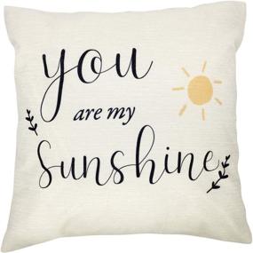img 4 attached to Arundeal Decorative Cotton Cushion Sunshine