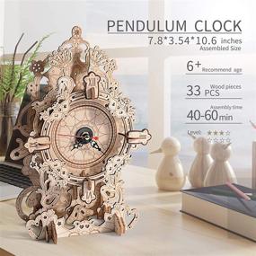 img 2 attached to Wooden Puzzle Clock Working Adults