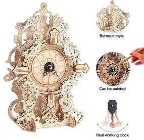 img 3 attached to Wooden Puzzle Clock Working Adults