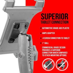 img 3 attached to 🛠️ Versatile and Durable Heavy Duty Drill Base Tablet Mount: TACKFORM Enterprise Series - iPad Holder for Wall or Truck, ELD Mount. Works with iPad Mini, iPad Pro, Galaxy S, Surface Pro & Switch.