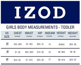 img 1 attached to IZOD Toddler School Uniform Interlock Girls' Clothing for Tops, Tees & Blouses