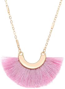 img 4 attached to MIRMARU Bohemian Tassel Pendant Necklace