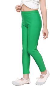 img 4 attached to 🌟 Shimmering Teen Girls Active Dance Leggings: Stylish Workout Tights for Kids Yoga & Exercise
