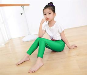 img 2 attached to 🌟 Shimmering Teen Girls Active Dance Leggings: Stylish Workout Tights for Kids Yoga & Exercise