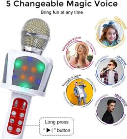 img 2 attached to 🎤 Fbamz Kids Karaoke Microphone Machines Toy: Perfect for Girls and Boys Ages 3-12!