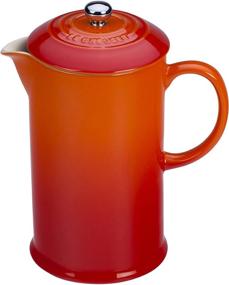 img 2 attached to 🔥 Фляга Flame объемом 34 унции из стеклокерамики Le Creuset French Press