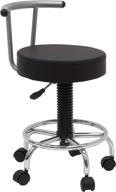 🪑 modern and stylish studio designs futura stool in sleek silver with bold black - 13181 логотип