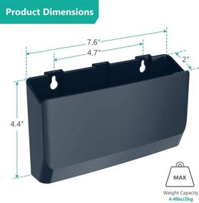 img 3 attached to WALI Universal Hole Free Organizer WMH002 B