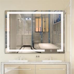 img 4 attached to Bathroom Anti Fog Dimmable Horizontal Vertical Bath