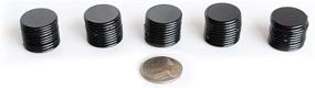 img 1 attached to 🎲 50-Piece Set of Black Plastic Counters for Board Games: Tokens, Coins, Markers, Bingo Chips, Tiddly Winks, Checkers, and More!