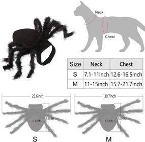 img 3 attached to Rypet Pet Spider Costume - Halloween Spider Costume for Cats and Small to Medium Dogs - Perfect Halloween Party Dress Up, Festival Decoration and Cosplay Pet Costume