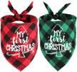 bandana christmas classic triangle kerchief dogs for apparel & accessories logo