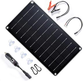 img 4 attached to 🔋 Topsolar 10W 12V Solar Panel Charger: Portable Battery Maintainer for Car, Boat, Motorcycle, Tractor