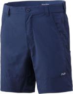 🎣 huk men's rogue 18" quick-dry performance fishing shorts логотип