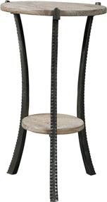 img 4 attached to 🪑 Enderton Distressed Contemporary Accent Table by Signature Design, 23 Inches, Brown and Black