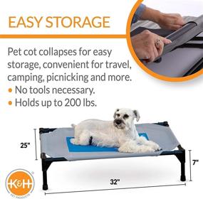 img 3 attached to K&amp;H PET PRODUCTS Cooling Pet Cot - Elevated Bed for Pets