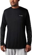 👕 columbia men's terminal tackle pfg sleeve ls shirt: ultimate performance and sun protection логотип