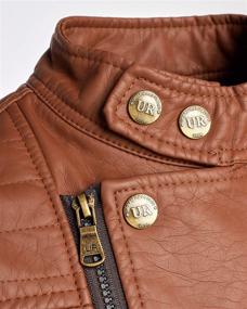 img 2 attached to URBAN REPUBLIC Leather Motorcycle Jacket - Premium Boys' Clothing for Jackets & Coats