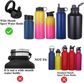 img 1 attached to CHEETAH Wide Mouth Straw Lid with Paracord Handle: The Ultimate Upgrade for Hydro Flask 2.0 and Wide Mouth Water Bottles