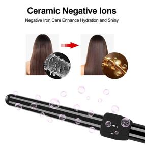 img 2 attached to 🔥 PARWIN PRO BEAUTY 5-in-1 Curling Iron Set - Instant Heat Up Curling Wand with 5 Interchangeable Ceramic Barrels (0.35" to 1.25") - Hair Curler for All Hair Types - Hair Wand with Glove and 2 Hair Clips