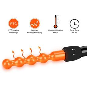 img 1 attached to 🔥 PARWIN PRO BEAUTY 5-in-1 Curling Iron Set - Instant Heat Up Curling Wand with 5 Interchangeable Ceramic Barrels (0.35" to 1.25") - Hair Curler for All Hair Types - Hair Wand with Glove and 2 Hair Clips