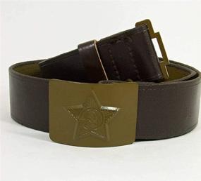 img 1 attached to Soviet Military Canvas Leather Buckle