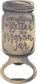 img 3 attached to 🍾 WeddParty Pack of 12 Mason Jar Bottle Openers - Wedding Party Favors for Guests with Kraft Tags - Perfect for Bridal and Baby Shower, Anniversary, Birthday, and Party Decorations!