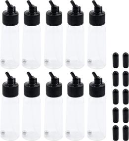 img 3 attached to T Tulead Plastic Jar Bottles 30ml Dual-Action Adapters Airbrush Bottles - Pack of 10 with Caps: The Ideal Solution for Efficient Airbrushing!